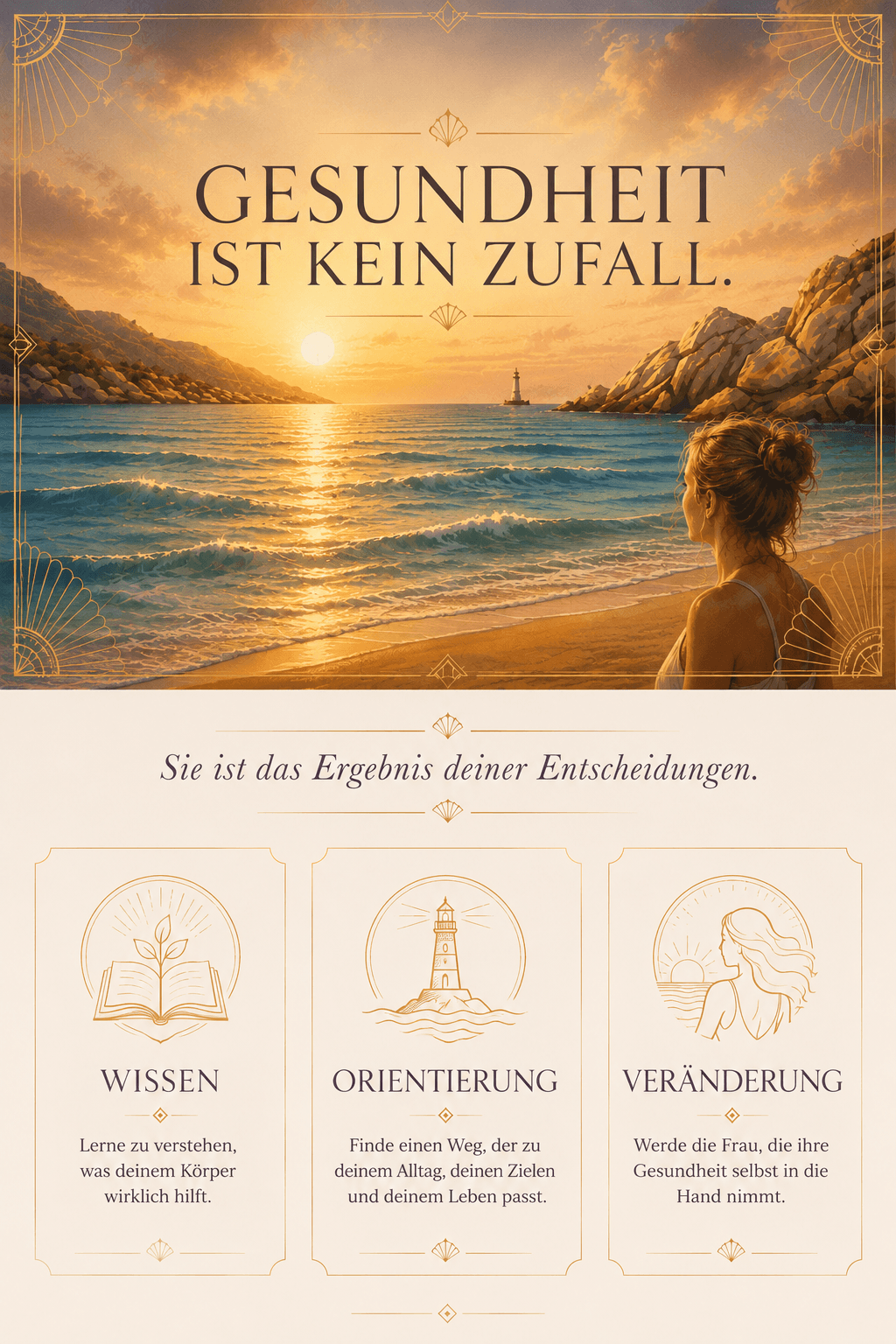 Philosophie von CatFlow Coaching: Gesundheit ist kein Zufall